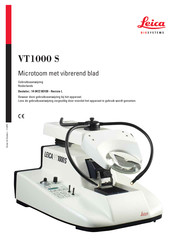 Leica BIOSYSTEMS VT1000 S Gebruiksaanwijzing