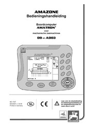 Amazone AMATRON+ Bedieningshandleiding