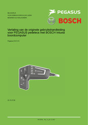 Bosch Pegasus EVO CX Gebruikshandleiding