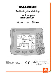 Amazone AMATRON+ Bedieningshandleiding