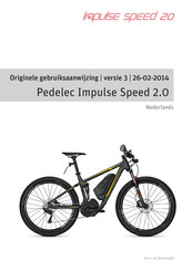 Pedelec Impulse Speed 2.0 Originele Gebruiksaanwijzing