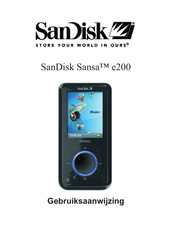 SanDisk Sansa e200 Gebruiksaanwijzing