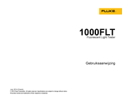 Fluke 1000FLT Gebruiksaanwijzing