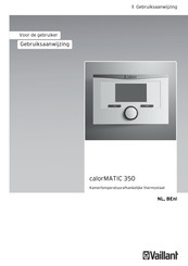 Vaillant calorMATIC 350 Gebruiksaanwijzing