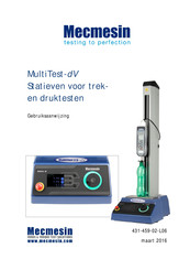 Mecmesin MultiTest-0.5-dV Gebruiksaanwijzing