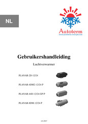 AUTOTERM PLANAR-8DM Gebruikershandleiding