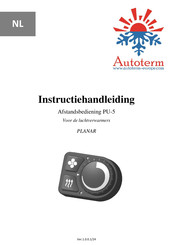 AUTOTERM PU-5 Instructiehandleiding