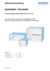 Bandelin SONOREX TECHNIK LG 2002 T Gebruiksaanwijzing