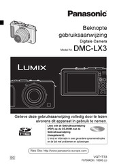 Panasonic LUMIX DMC-LX3 Gebruiksaanwijzing