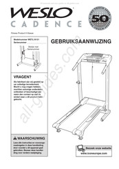 Weslo CADENCE WETL10131 Gebruiksaanwijzing