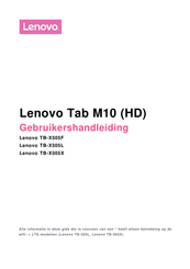 Lenovo TB-X505F Gebruikershandleiding