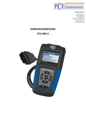 PCE Instruments OBD 2 Gebruiksaanwijzing