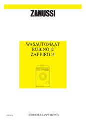 Zanussi ZAFFIRO 14 Gebruiksaanwijzing