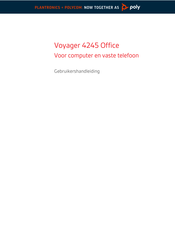 Plantronics Voyager 4245 Office Gebruikershandleiding