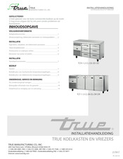 True TCF-1-3-CL-BI-DL-DR-DR Installatiehandleiding