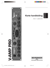 Behringer V-AMP PRO Korte Handleiding