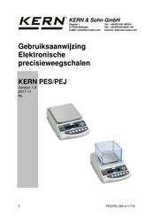 KERN PES 15000-1M Gebruiksaanwijzing