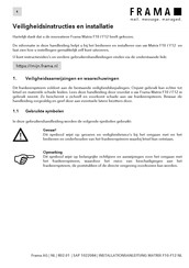 Frama Matrix F12 Installatiehandleiding