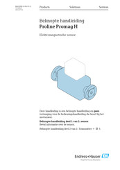 Endress+Hauser Proline Promag H Beknopte Handleiding