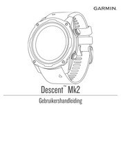 Garmin DESCENT MK2 Gebruikershandleiding