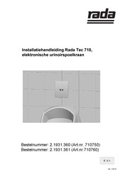 Rada Tec 710 710760 Installatiehandleiding