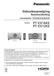 Panasonic PT-EX16KE Gebruiksaanwijzing