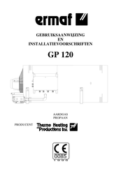 ermaf GP 120 Gebruiksaanwijzing En Installatievoorschriften