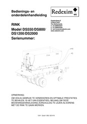 Redexim DS800 Bedienings- En Onderhoudshandleiding