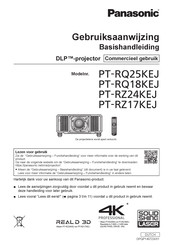 Panasonic PT-RQ18KEJ Gebruiksaanwijzing