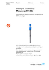 Endress+Hauser Memosens COS22E Beknopte Handleiding