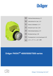 Dräger PARAT 5000 Series Gebruiksaanwijzing