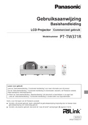 Panasonic PT-TW371R Gebruiksaanwijzing