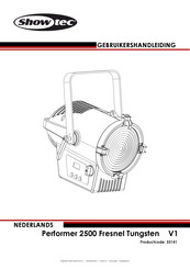 SHOWTEC Performer 2500 Fresnel Tungsten Gebruikershandleiding