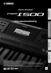 Yamaha PSR-I500 Gebruikershandleiding