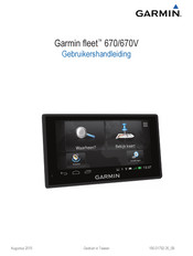 Garmin fleet 670 Gebruikershandleiding