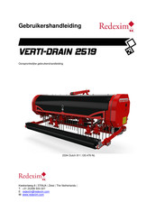 Redexim VERTI-DRAIN 2519 Gebruikershandleiding