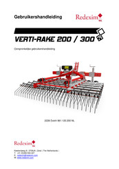 Redexim VERTI-RAKE 300 Gebruikershandleiding