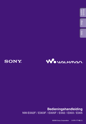 Sony Walkman NW-E005F Bedieningshandleiding