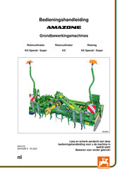 Amazone KX Series Bedieningshandleiding