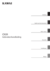 Kawai CN39 Gebruikershandleiding