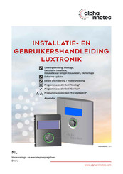 alpha innotec Luxtronik 2.1 Installatie- En Gebruikershandleiding