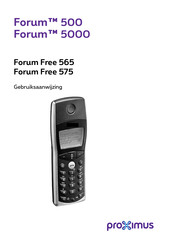 Proximus Forum Free 565 Gebruiksaanwijzing