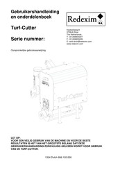 Redexim Turf-Cutter Gebruikershandleiding