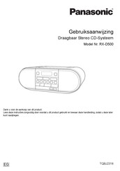 Panasonic RX-D500 Gebruiksaanwijzing