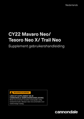 Cannondale CY22 Mavaro Neo Gebruikershandleiding