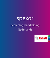 Bosch spexor Bedieningshandleiding