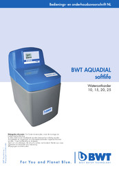 BWT AQUADIAL softlife 20 Bedienings- En Onderhoudshandleiding