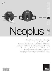 Nice NEOPLUS-L Handleiding