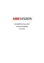 HIKVISION DS-9108HWI-ST Gebruikershandleiding