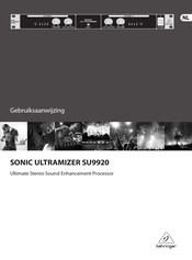 Behringer SONIC ULTRAMIZER SU9920 Gebruiksaanwijzing